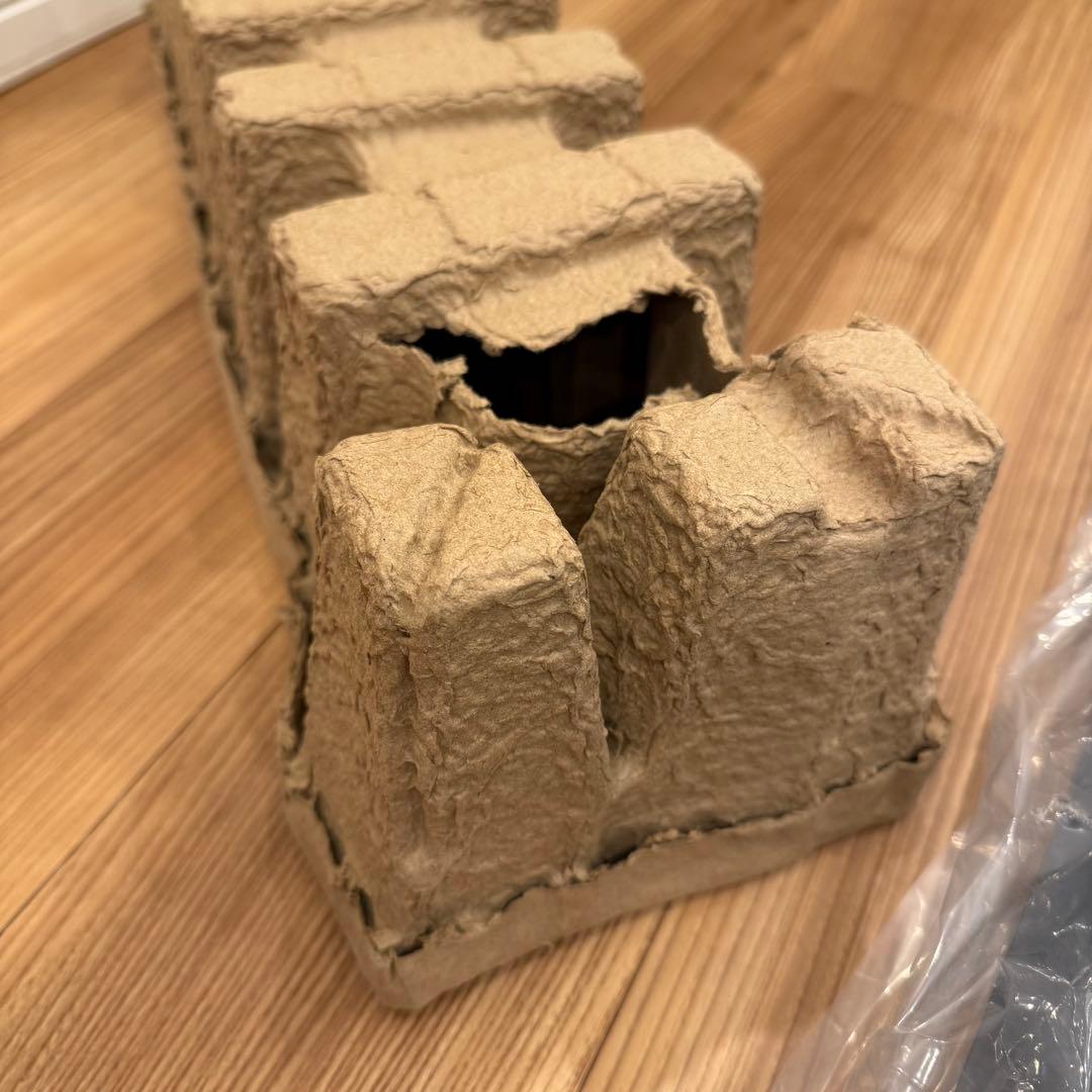 【未使用品】山崎実業 分別ダストワゴン タワー tower 黒 45L