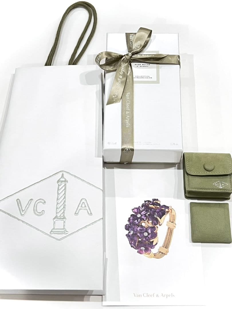 【新品未開封】ヴァンクリ 香水ローズ ルージュ Rose Rouge おまけ付き