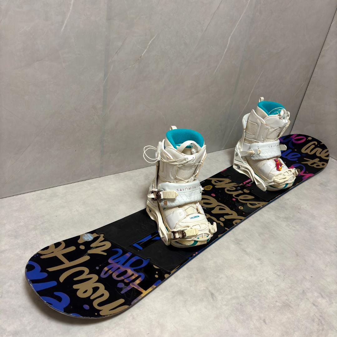 バートン SOCIALITE 147cm レディース　スノーボード　3点セット