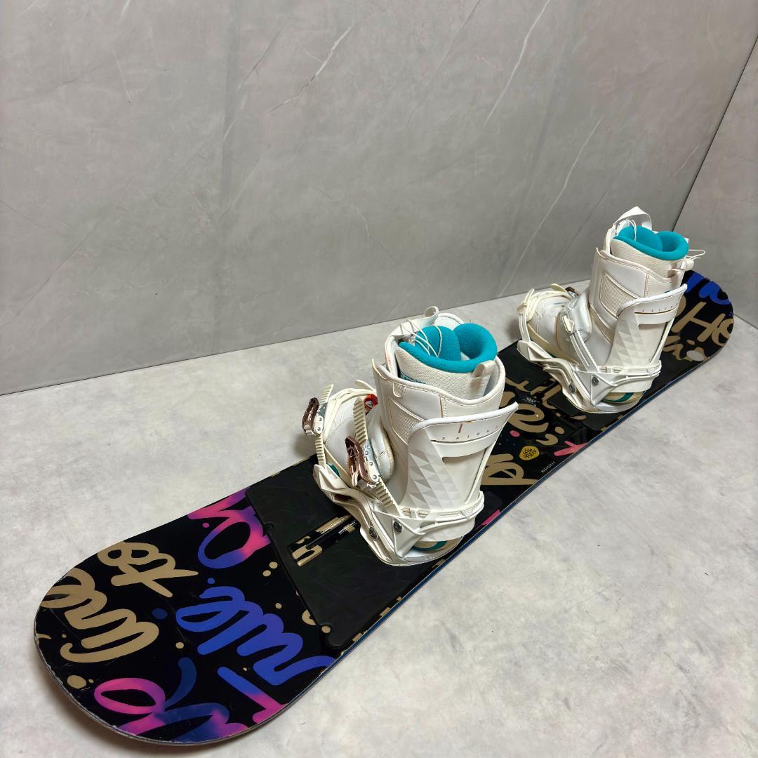 バートン SOCIALITE 147cm レディース　スノーボード　3点セット