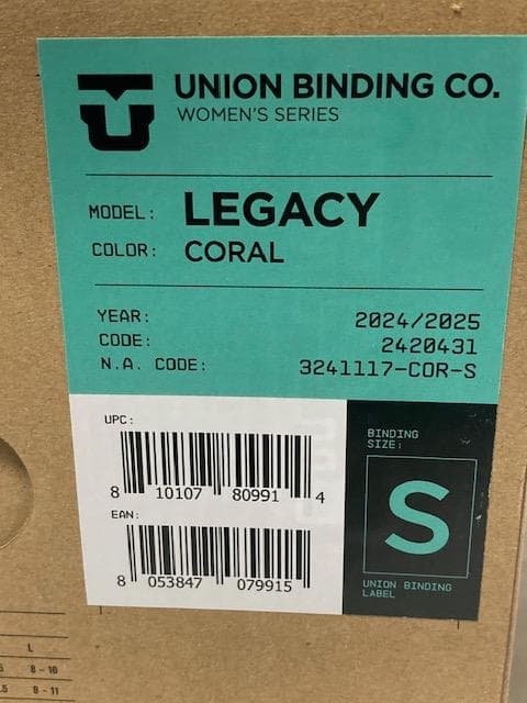 定価￥41,800 2025 ユニオン LEGACY レガシー Coral S