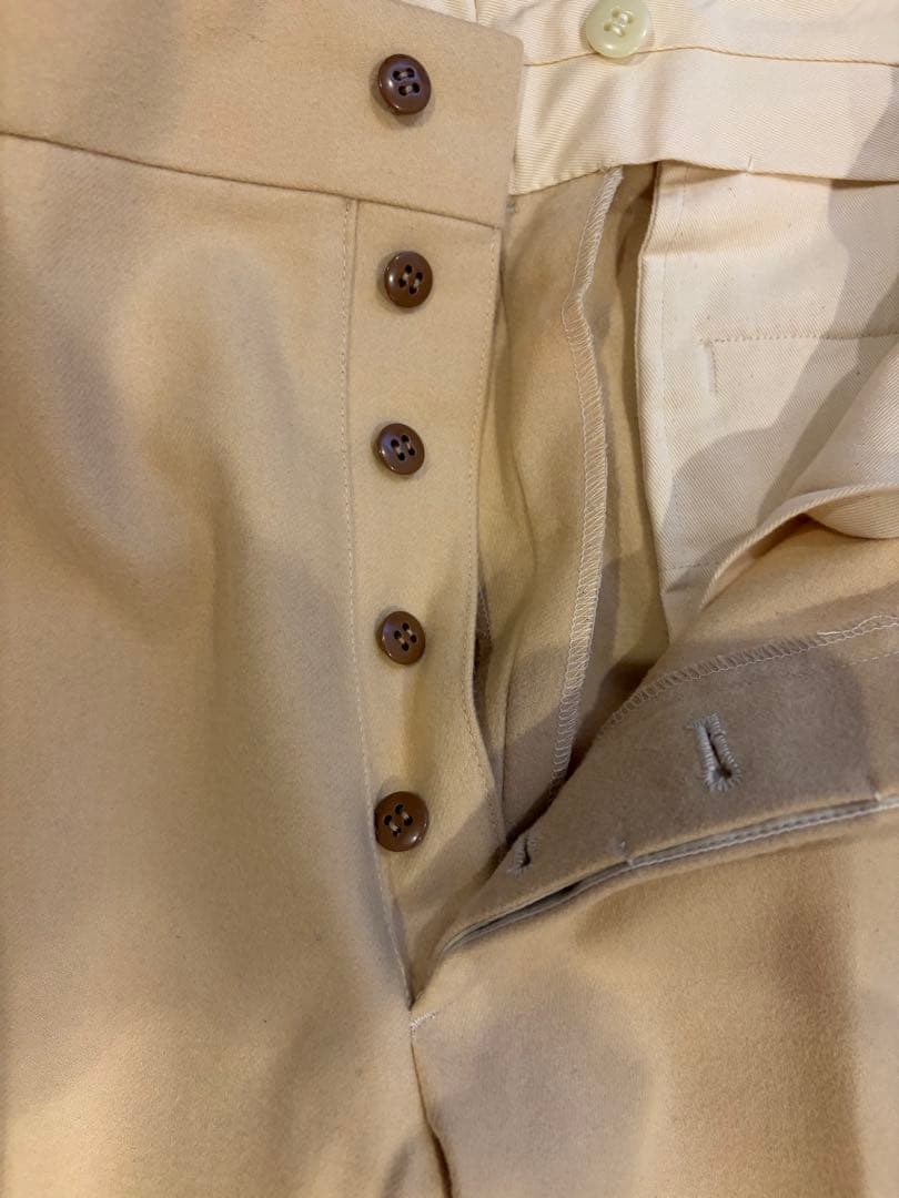 At Last&Co ウールトラウザーオフホワイトW34