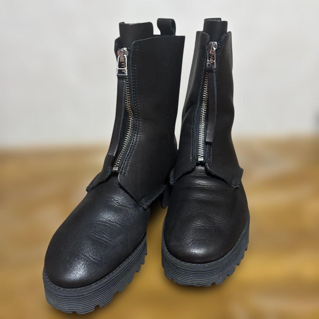靴 argue.atelier ZIP BOOTS(SMOOTH LETHER)