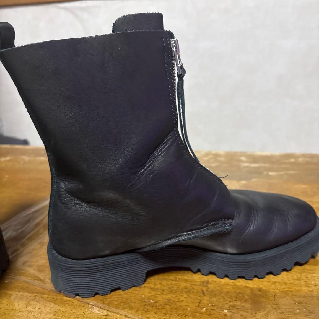 靴 argue.atelier ZIP BOOTS(SMOOTH LETHER)