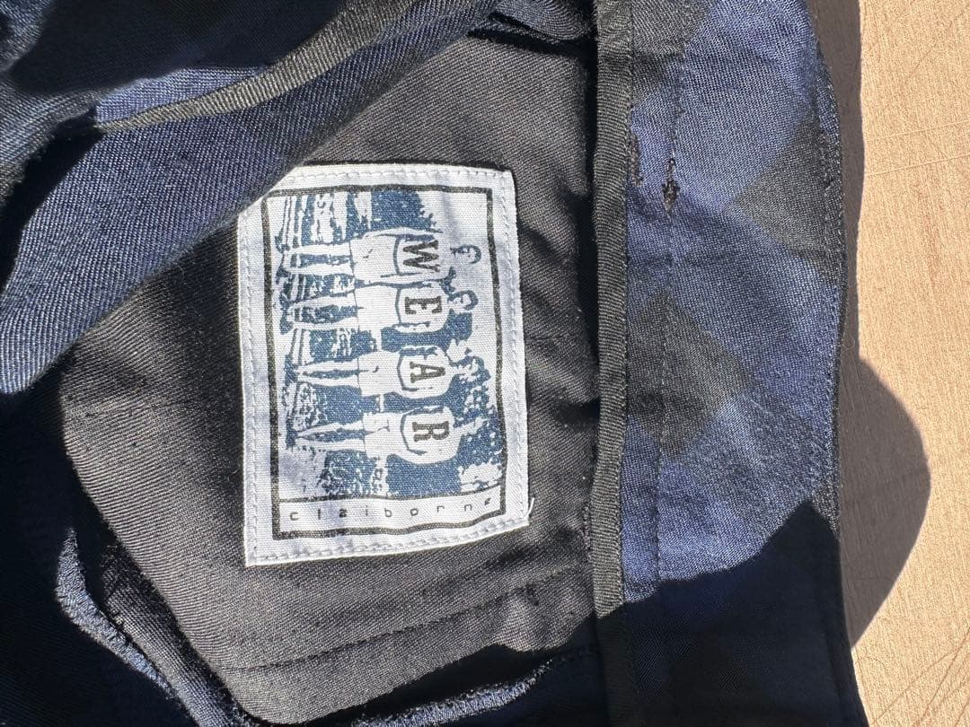 90〜00s rayon 100 スラックス　レーヨン　チェック柄？