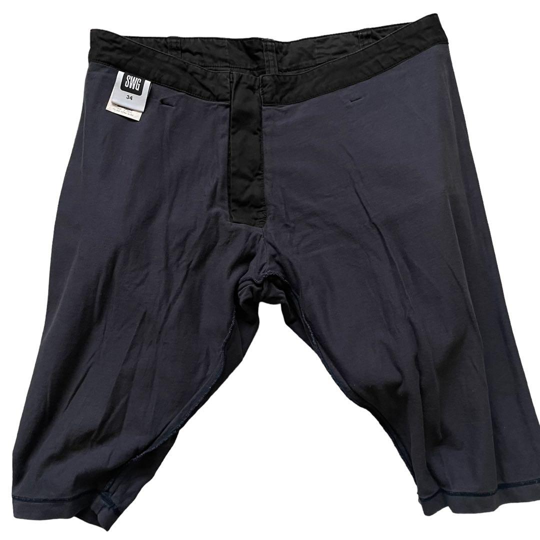 【希少デザイン！】SWAGGER スワッガー ハーフパンツ レイヤード スパッツ