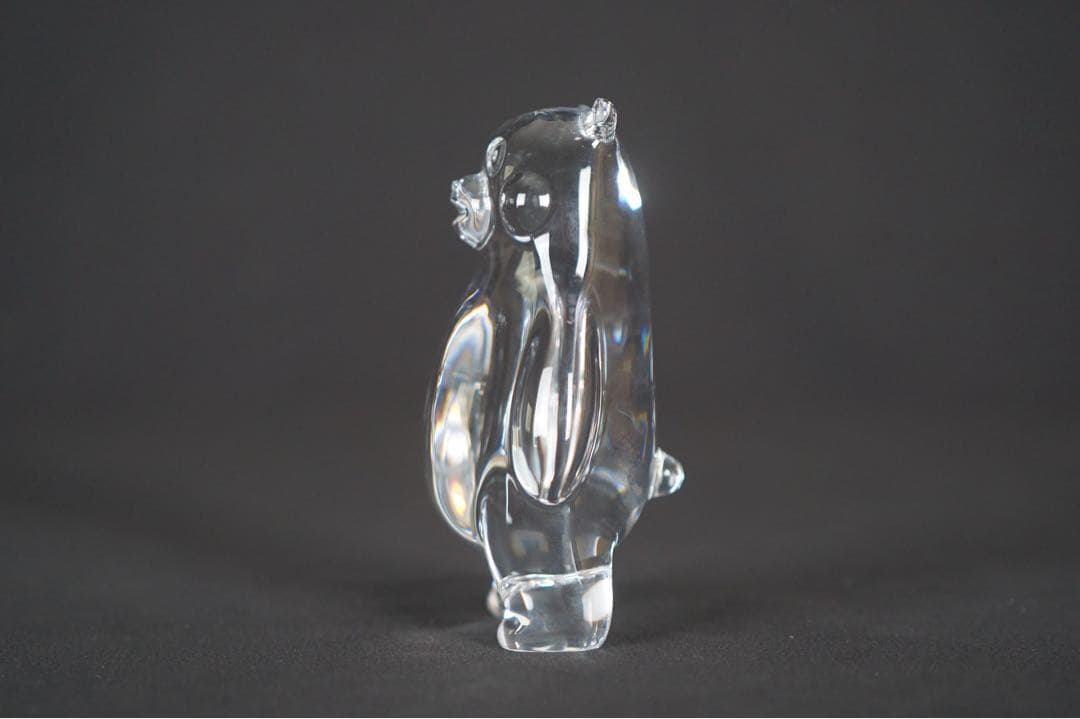 新品 バカラ くまモン クリスタル キャラクター フィギュリン オブジェ 置物