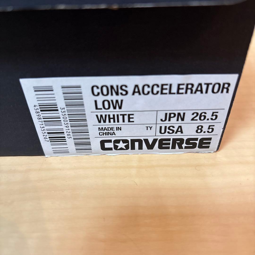 CONVERSE CONS ACCELERATOR LOW ホワイト 26.5