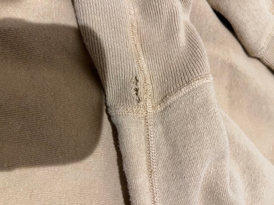 HUMAN MADE 希少　猫　スウェット　前V ビンテージ調　マスタード