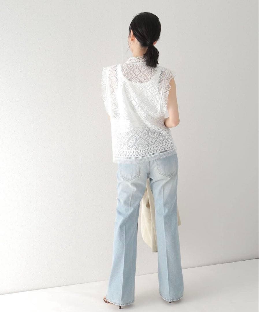 plage レースカットソー