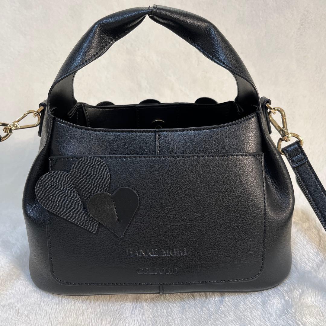 セルフォード Lots of hearts bag ハートバッグ　ブラック