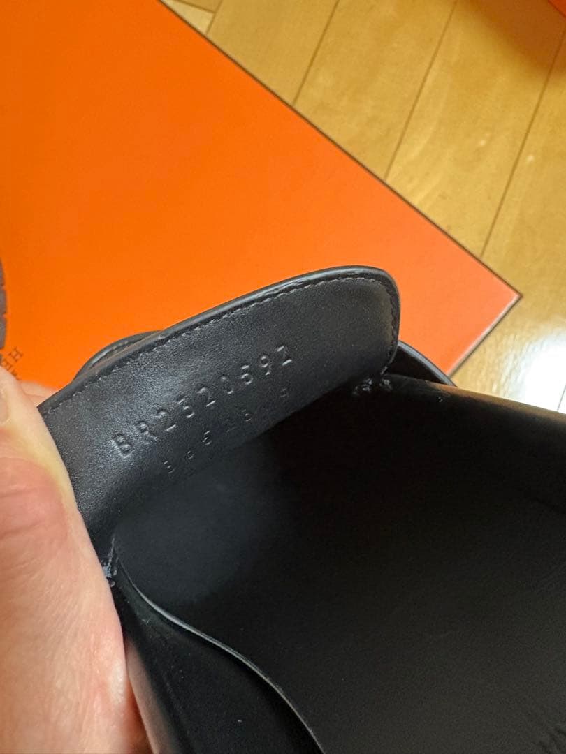 【美品】HERMÈSエルメス厚底ローファー ヒッチ希少