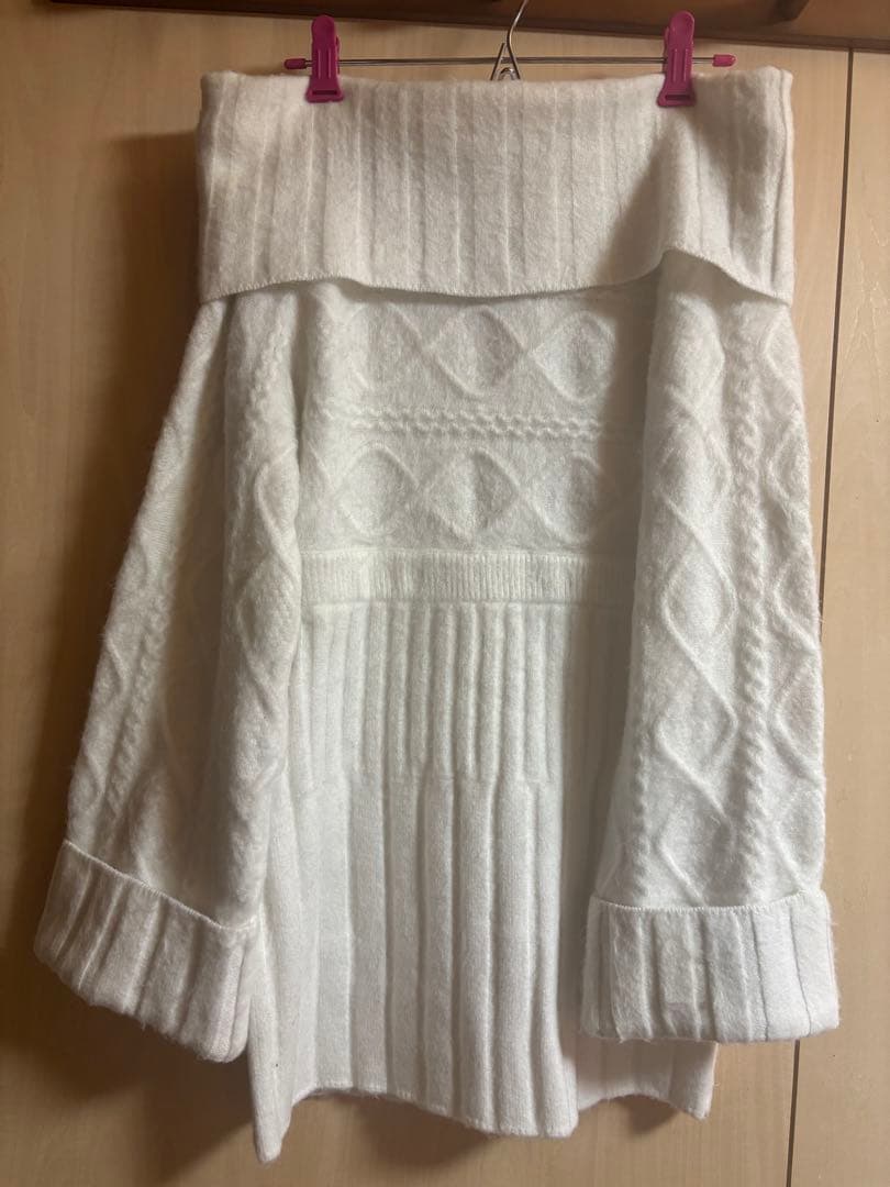 1/2まで値下げ中☆Darich ヘアリーオフショルニットミニワンピース