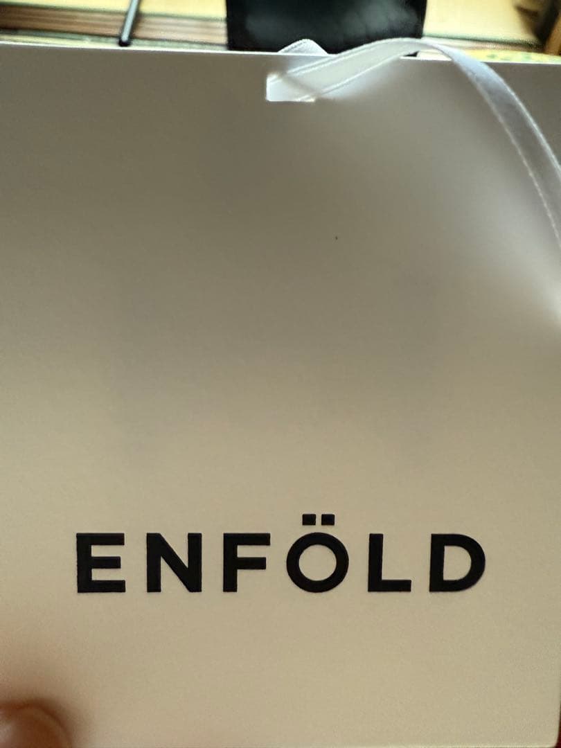 ENFOLD エンフォルドヘビーサテンドロストビッグジャケットコート