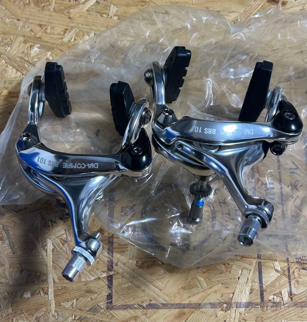 新品 DIA-COMPE BRS101 前後セット 埋込ナット式 ピスト ロード