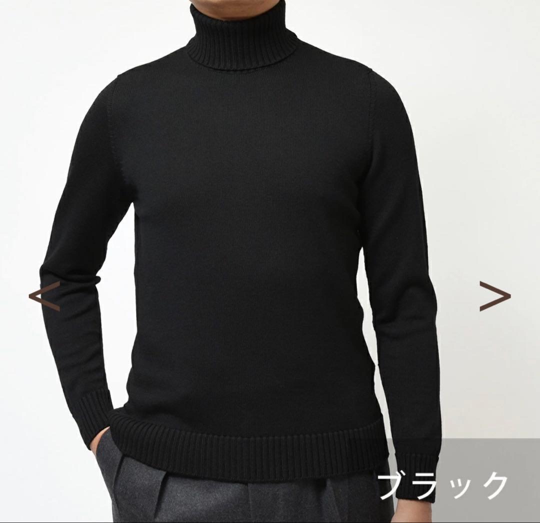 DRUMOHR / ドルモア　8ゲージ タートルネックニット ブラック　44