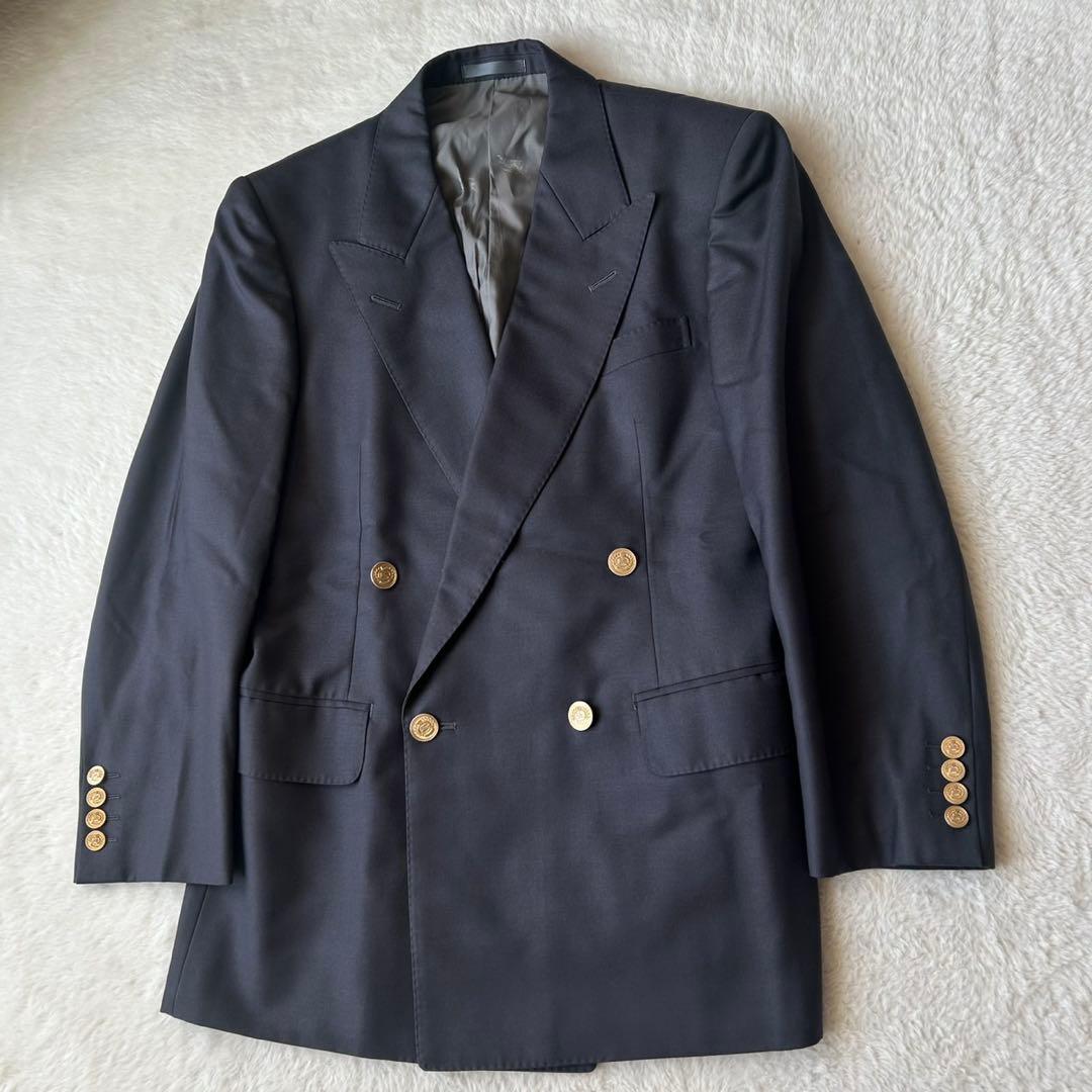 バーバリー ダブル ジャケット ブレザー ホースロゴ 金ボタン シャドーホース