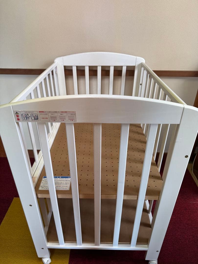 KATOJI ハイタイプ　ミニサイズ　ベビーベッド ホワイト