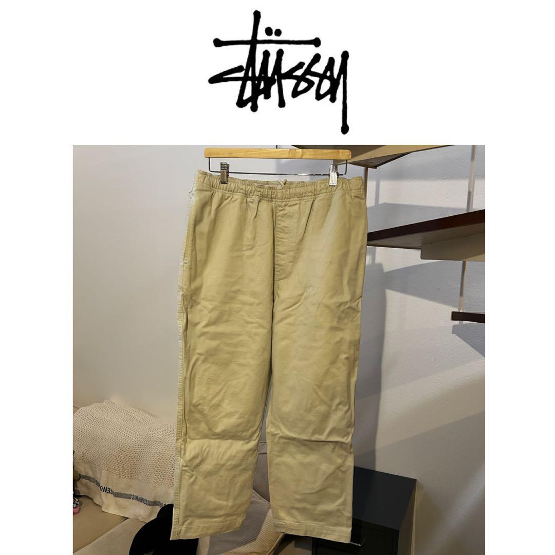 野村氏着用　STUSSY ビーチパンツ　ホワイト