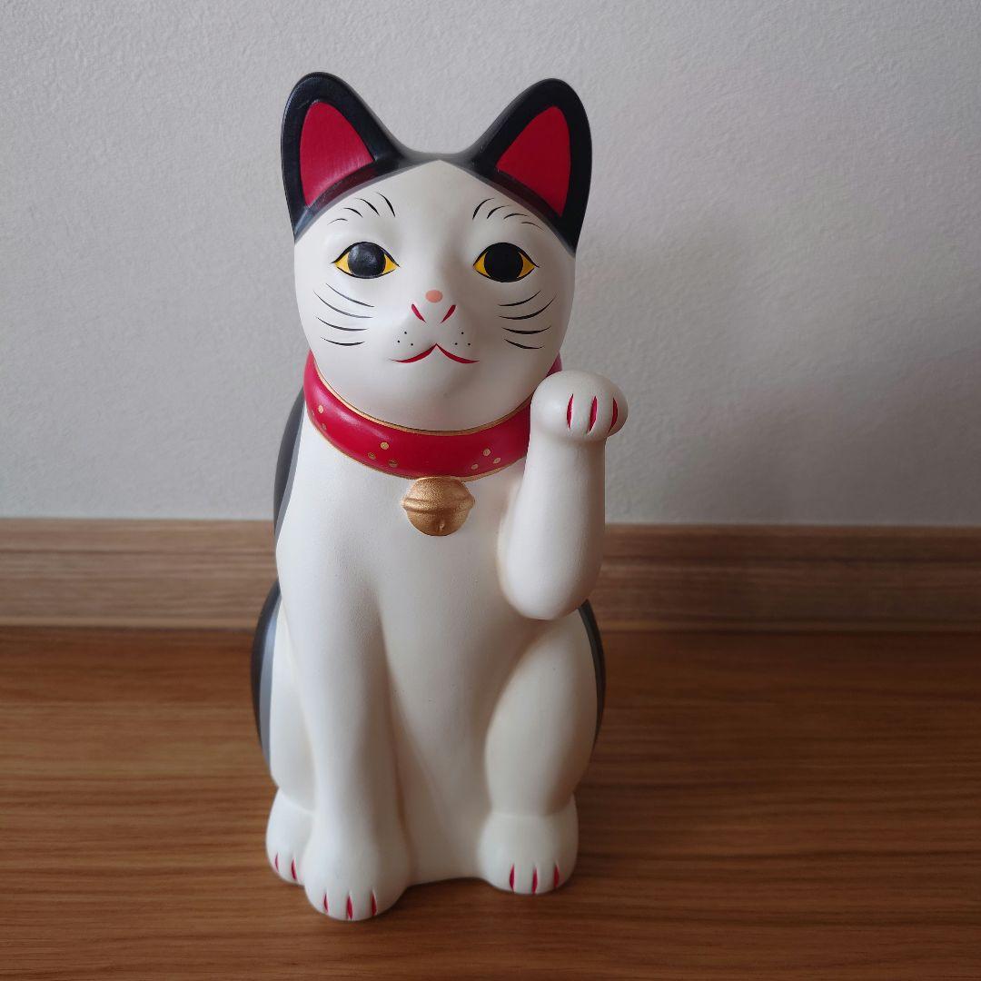 招き猫 中外陶園　瀬戸まねき猫　8号