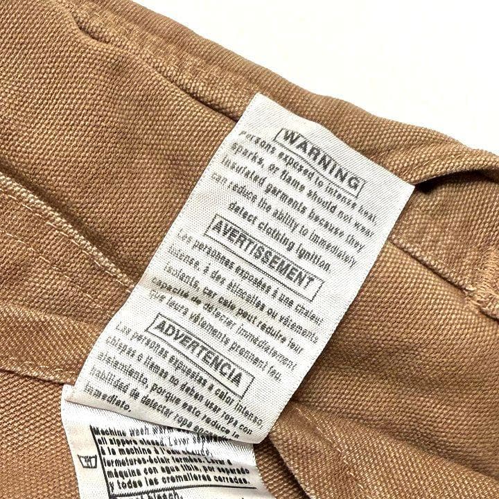 Carhartt カーハート ダック オーバーオール 42×30 キルティング