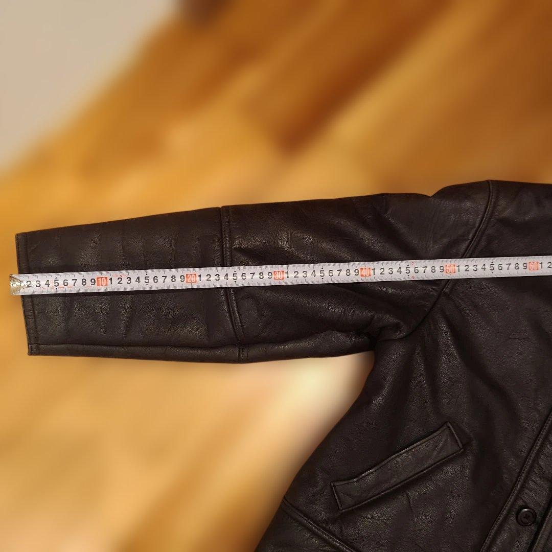 U.S. ARMY ミリタリージャケット レザー ブラック