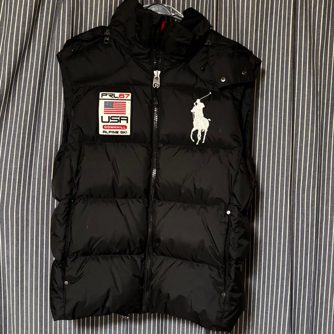 Polo by Ralph Lauren USAロゴビッグポニーダウンベスト美品