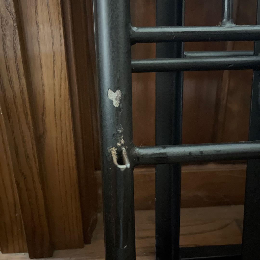 シングル アイアンフレームベッド ブラック