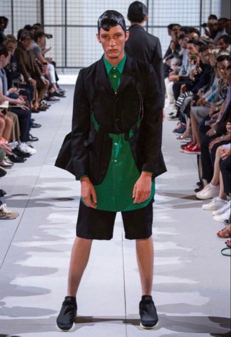 2019SS　コムデギャルソン オム プリュス　迷彩柄ウールショートパンツ