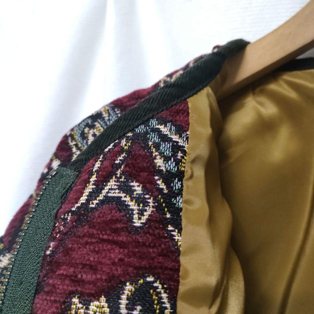 【極美品】ルメランジュ ゴブラン ノーカラー ブルゾン