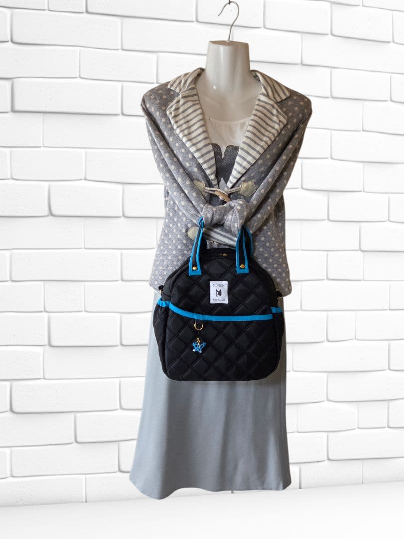 3way リュック(M)　ナイロンオックスキルト　ハンドメイド