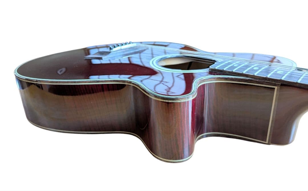 ナルト【美品】タカミネ NPT115　杢目ワインレッド