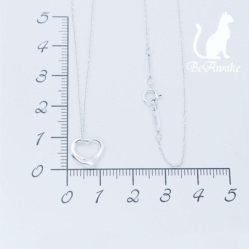 【新品仕上げ済】ティファニー オープンハート ペンダント ネックレス ミニ SS