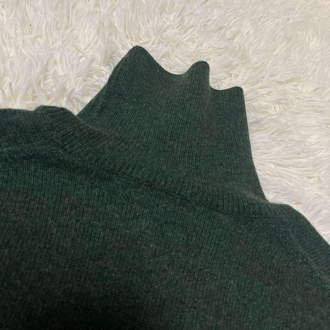 【極美品】✨ゼニア カシミヤ100% タートルネック ニット L イタリア製