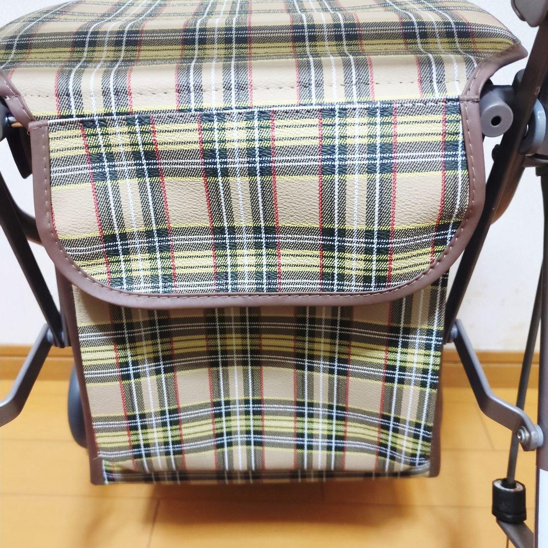 ✨美品✨島製作所 リズムRWC SHIMA シルバーカー 人気のブラウンチェック