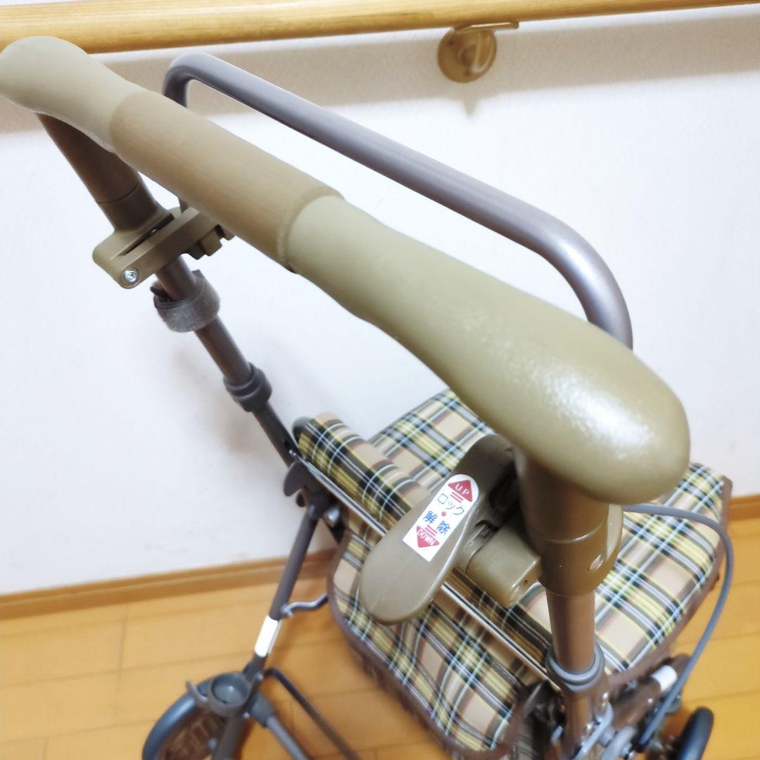 ✨美品✨島製作所 リズムRWC SHIMA シルバーカー 人気のブラウンチェック