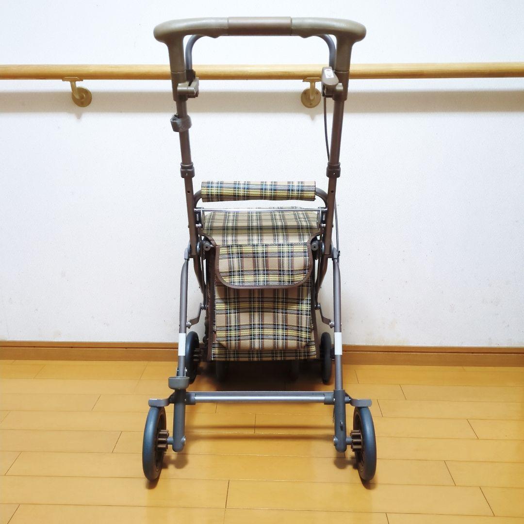 ✨美品✨島製作所 リズムRWC SHIMA シルバーカー 人気のブラウンチェック