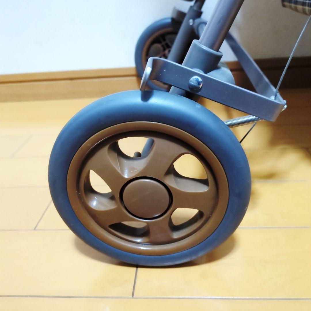 ✨美品✨島製作所 リズムRWC SHIMA シルバーカー 人気のブラウンチェック