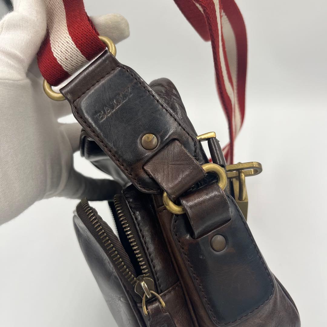 BALLY バリー サコッシュ トレスポ カデナ ショルダーバッグ ブラウン