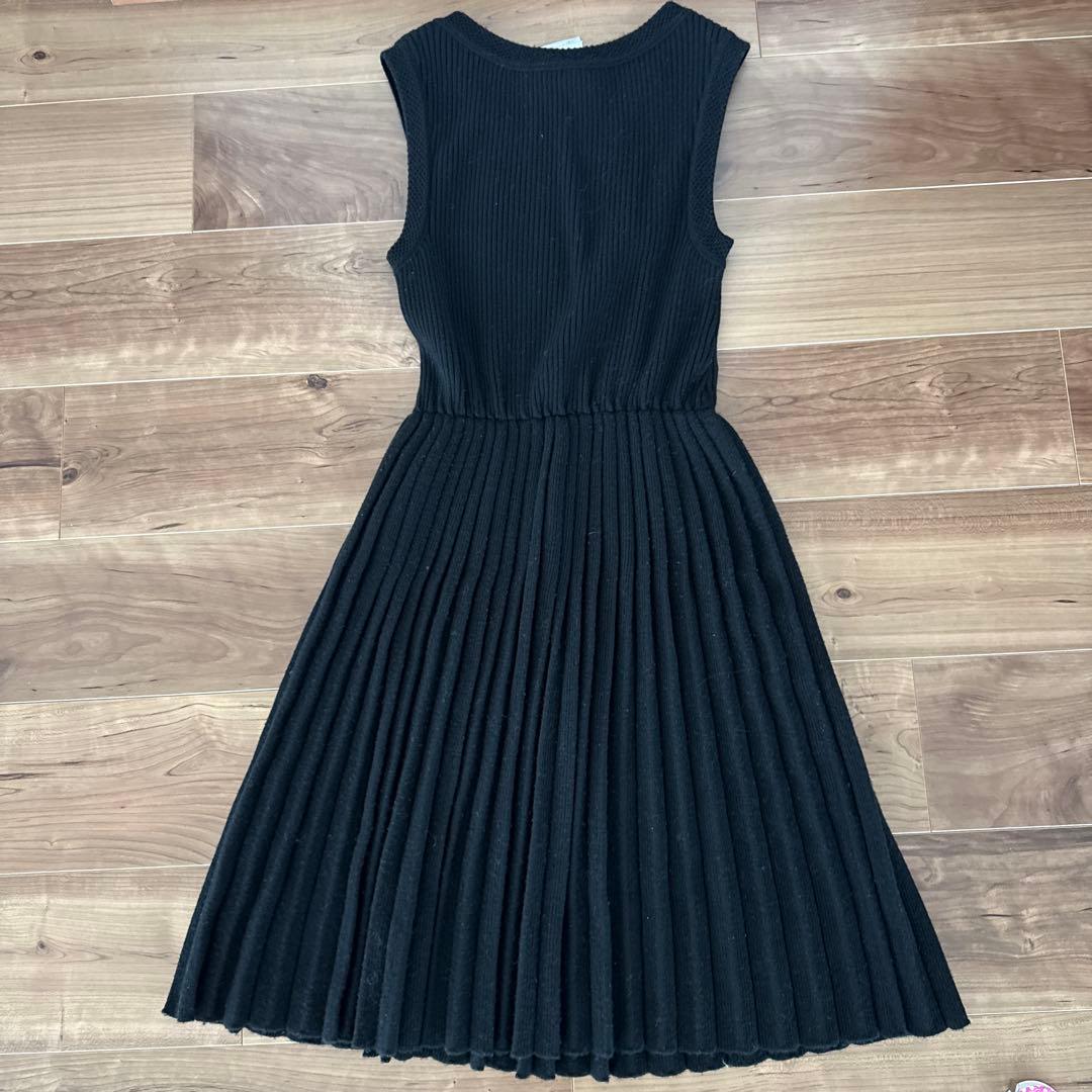 CHANEL ブラック ノースリーブ ワンピース