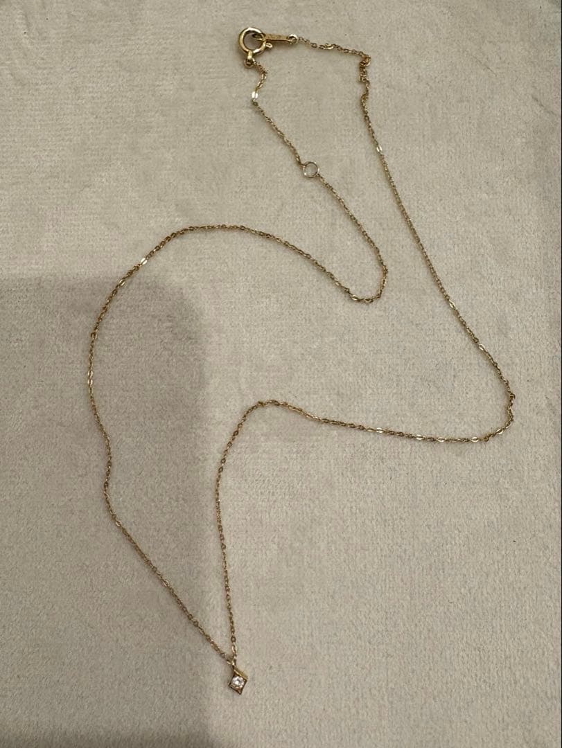 K.uno ケイウノTwinkle 18KイエローゴールドDiaネックレス