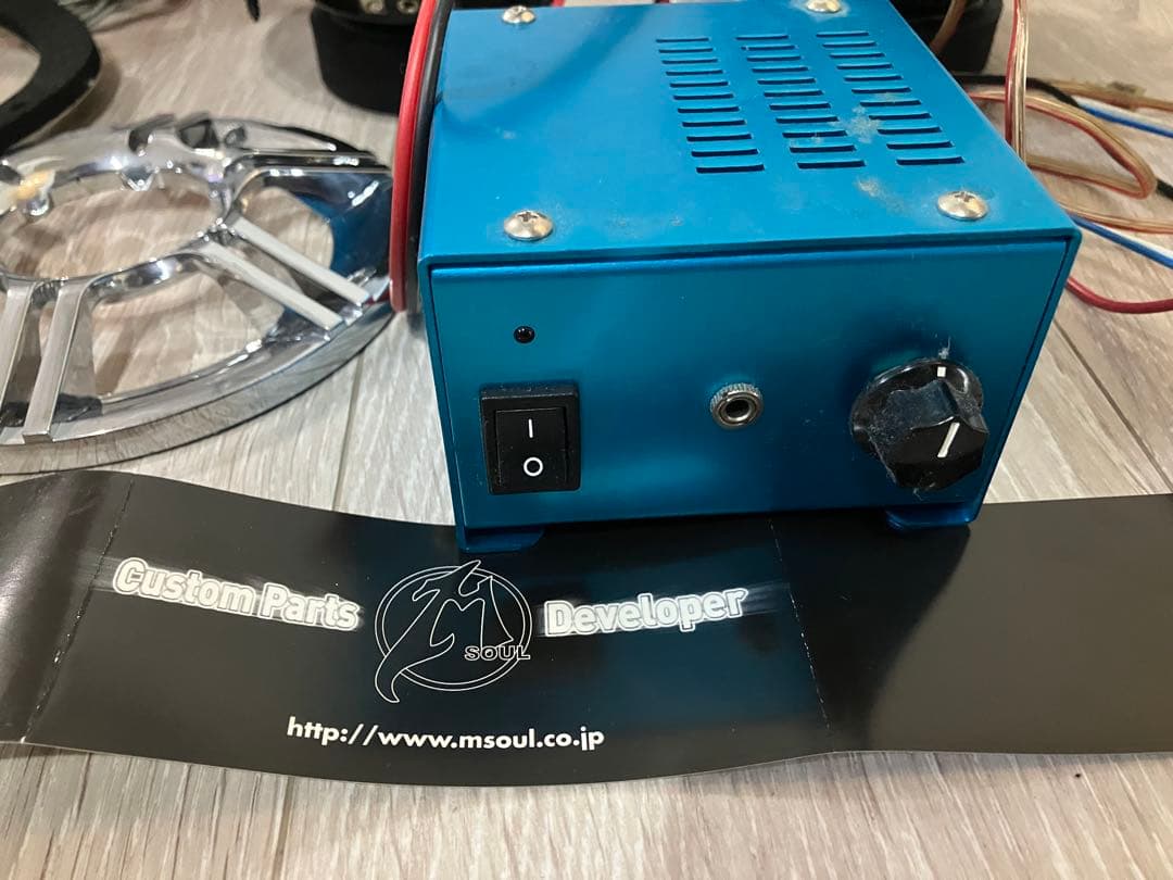 エムソウル防水スピーカー・アンプ・新品スピーカーカバー、ミサイルスイッチセット