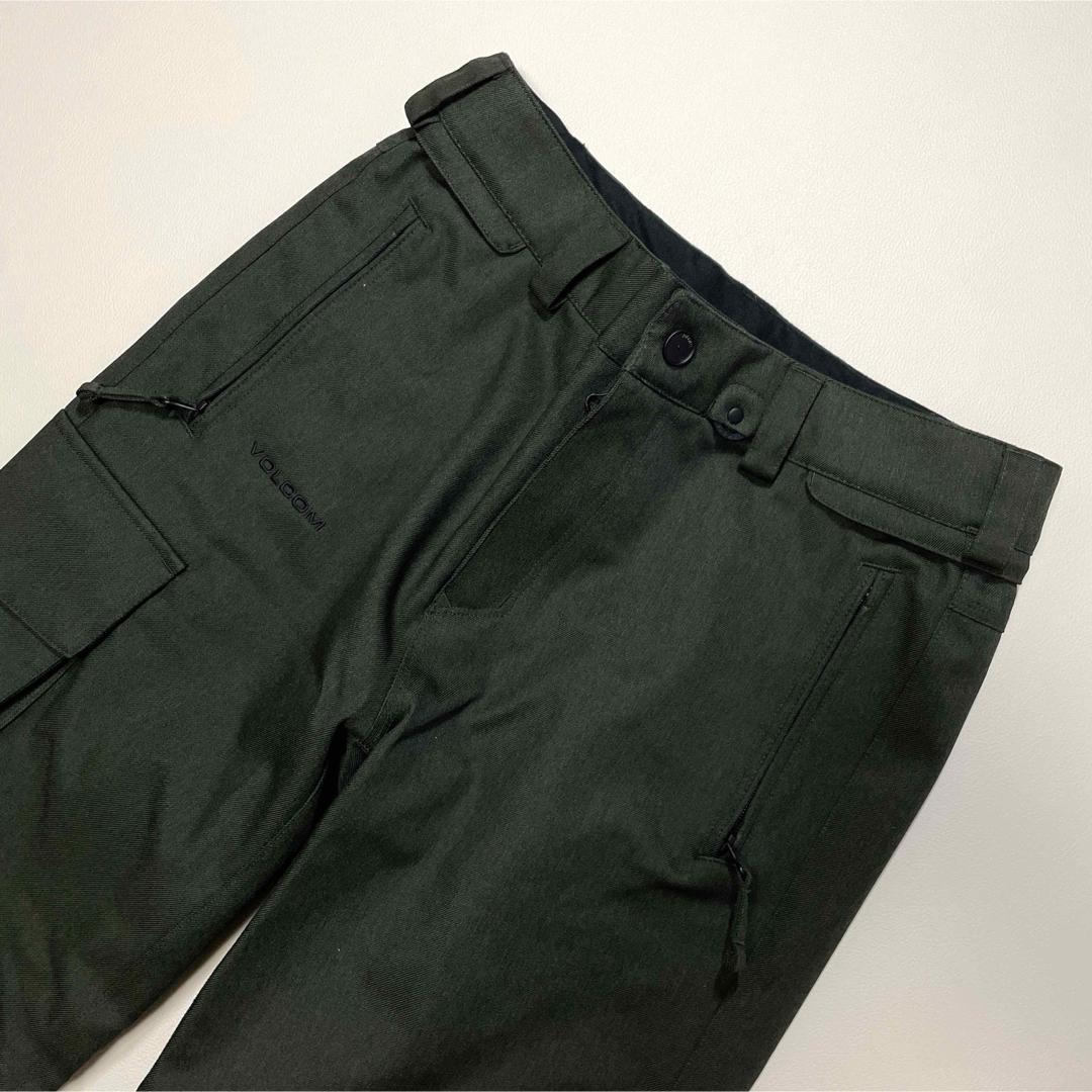 6704【美品】ボルコム　パンツ　無地　スノボウェア メンズ カーキ