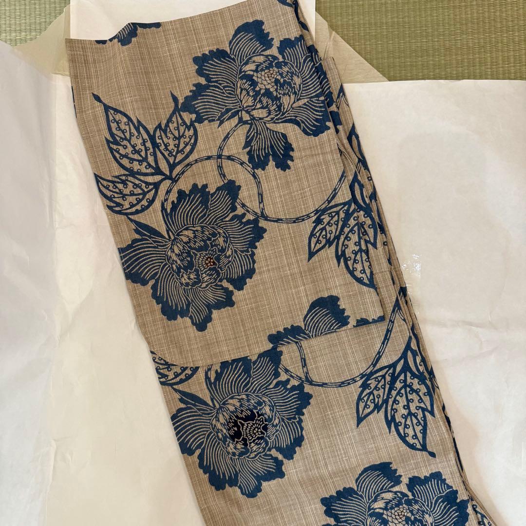 竺仙 奥州小紋 牡丹