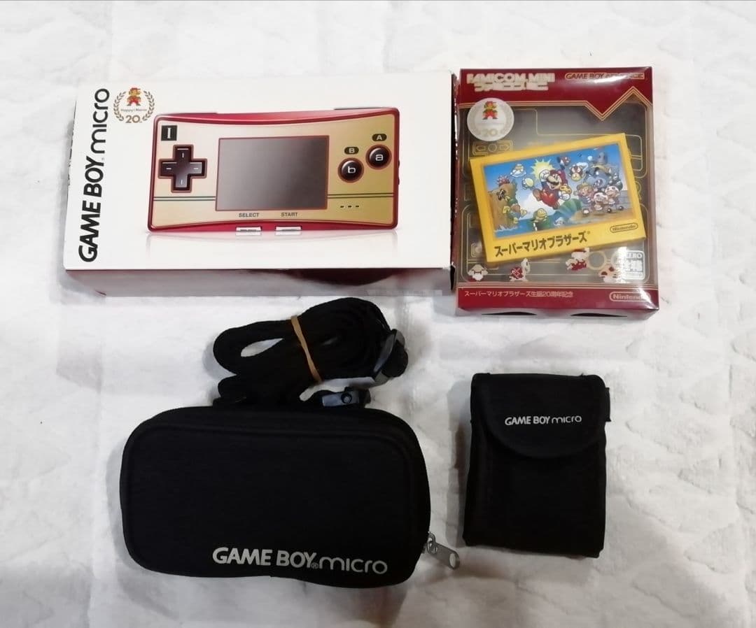 任天堂 ゲームボーイミクロ　任天堂Happy Mario20周年記念モデル