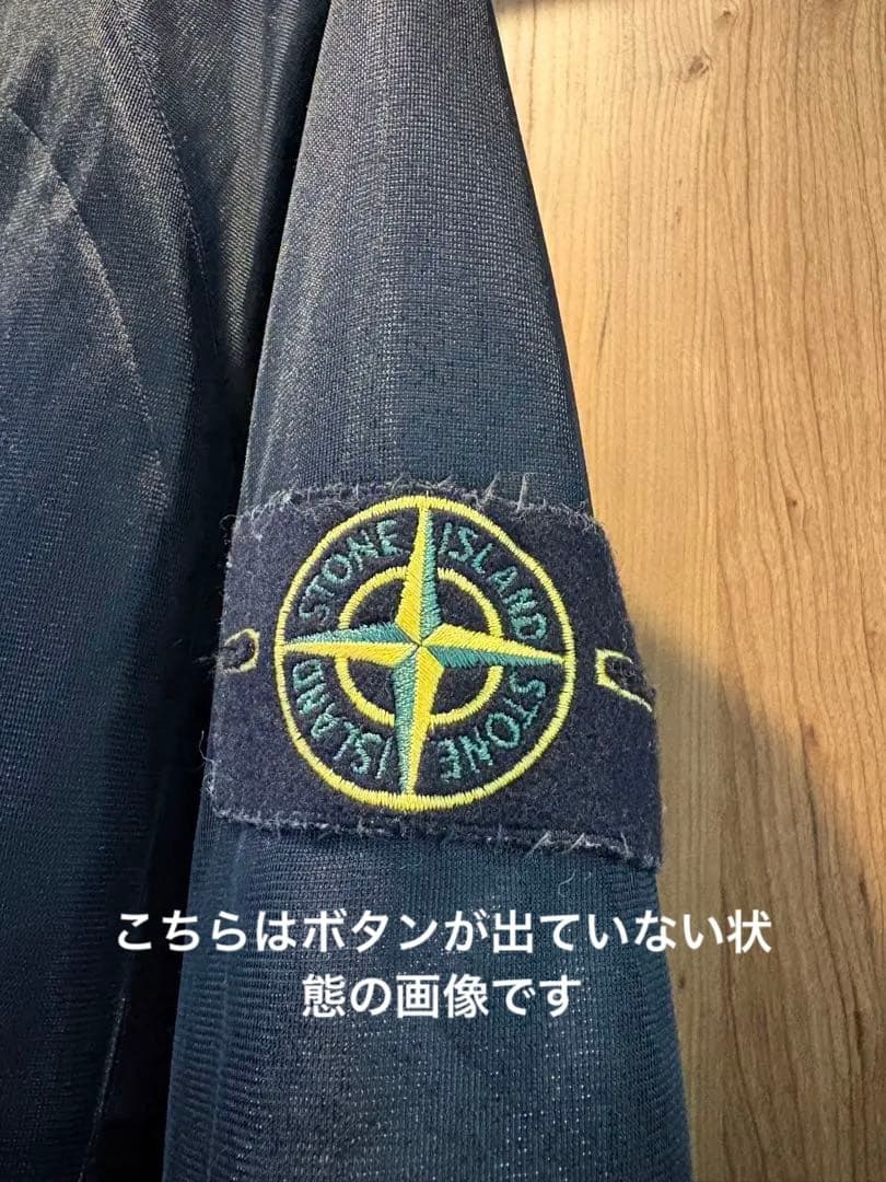 STONE  フード付きブラックジャケット