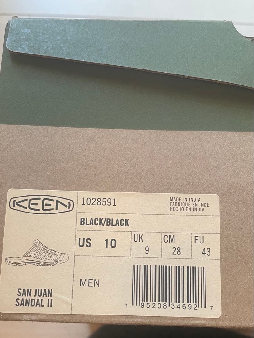 キーン サンダル SAN JUAN SANDAL II KEEN 28㎝ 黒