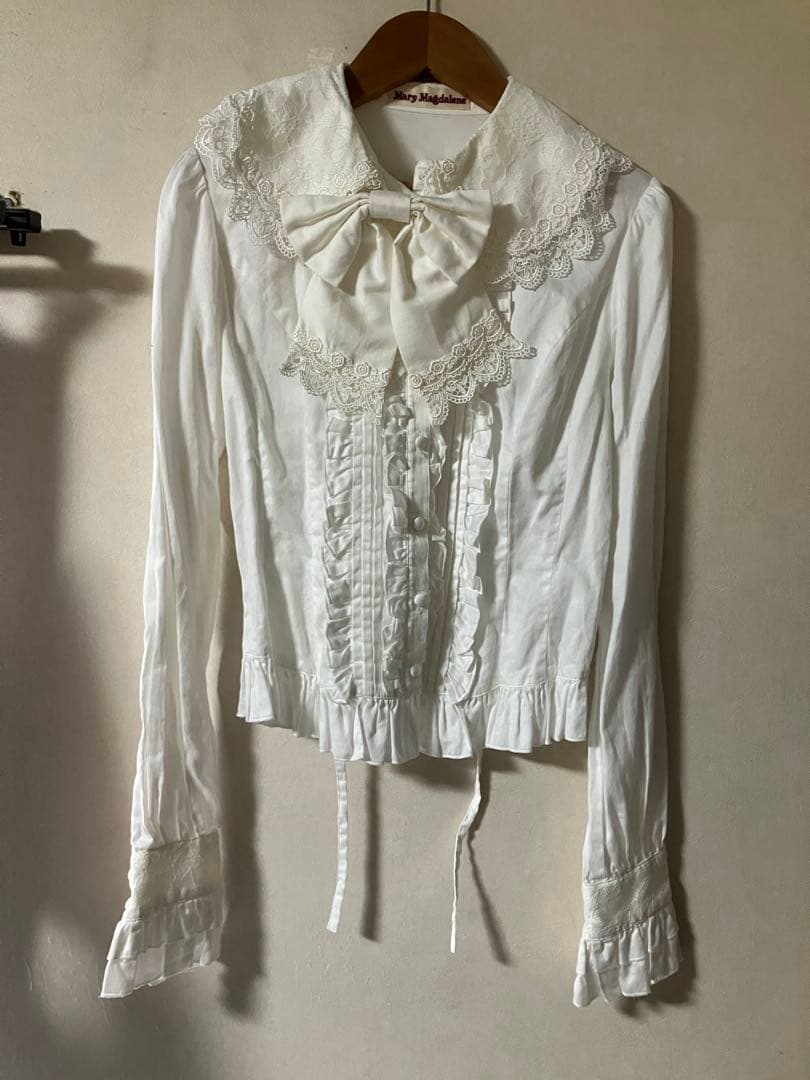 Mary Magdalene レースブラウス　オフ白