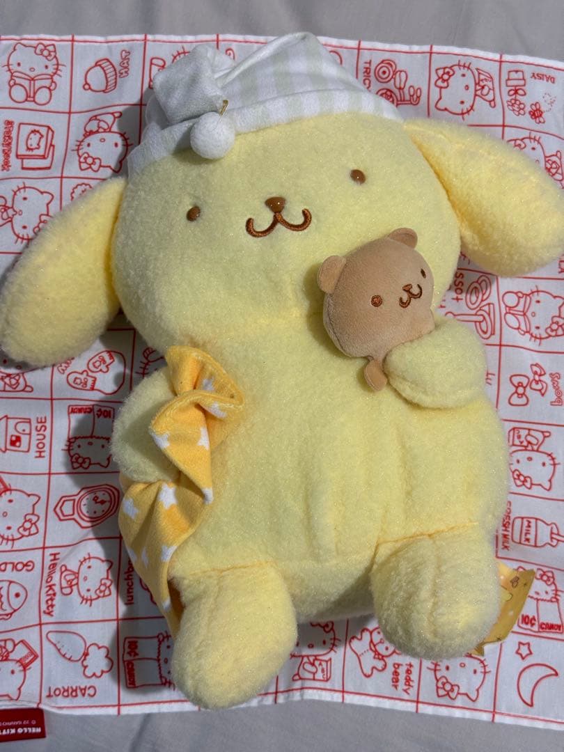 ポムポムプリン ぬいぐるみ　ねむねむ　サンリオ　おまけあり
