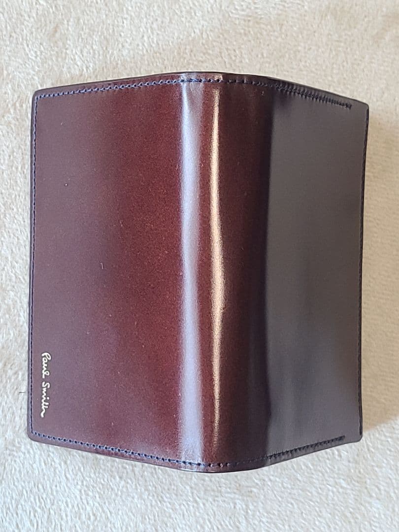 新品未使用ポールスミス PaulSmithコードバン名刺入れ 濃茶 最上級 希少